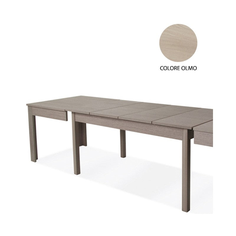Tavolo allungabile in legno nobilitato colore olmo 160-320x90 cm