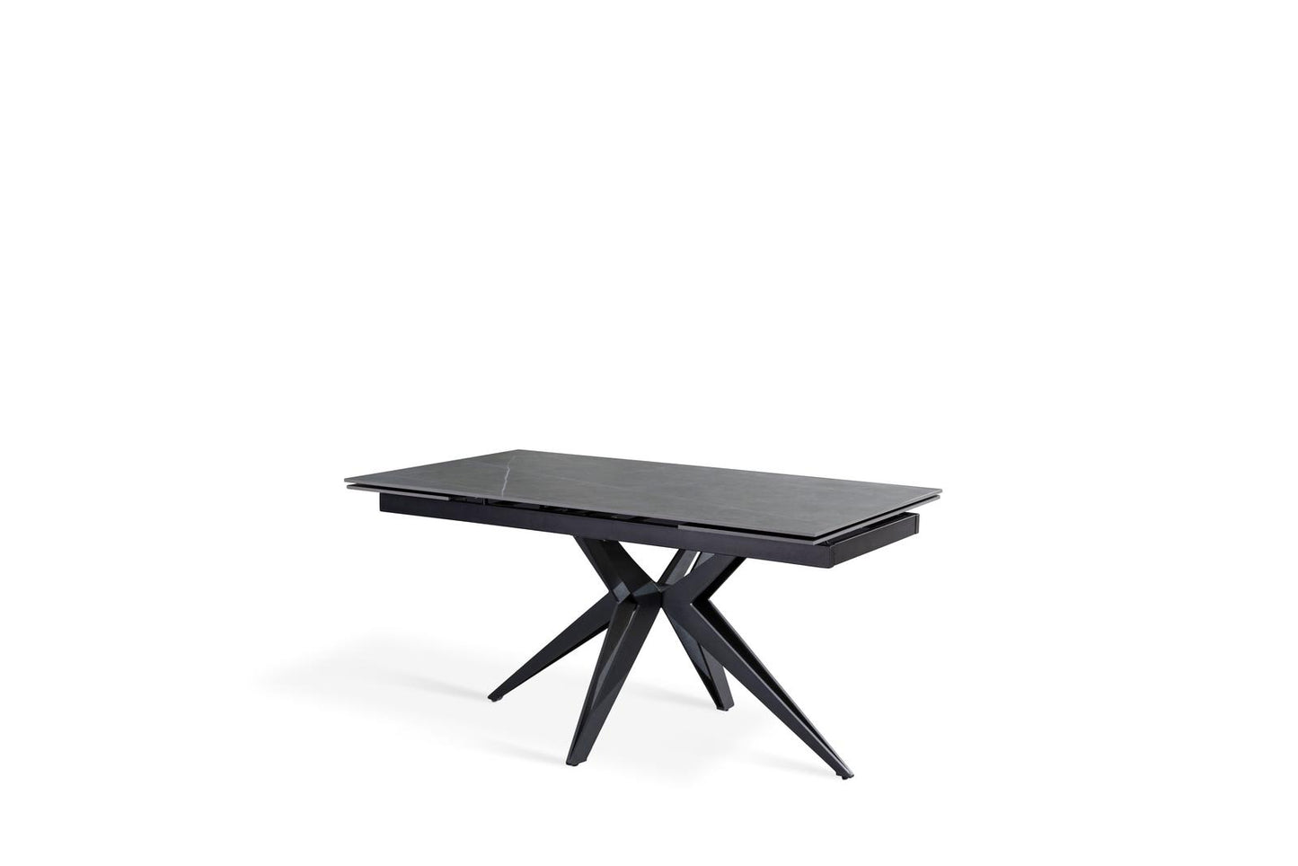 Tavolo allungabile grigio-negro 90 cm x 160-240 cm cm H. 76 cm