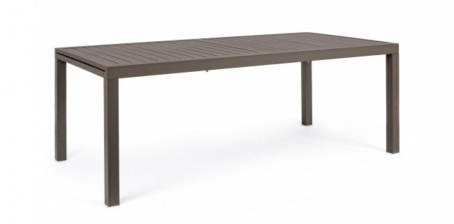 Tavolo arredo giardino allungabile alluminio marrone Hide cm 200-300 x 100