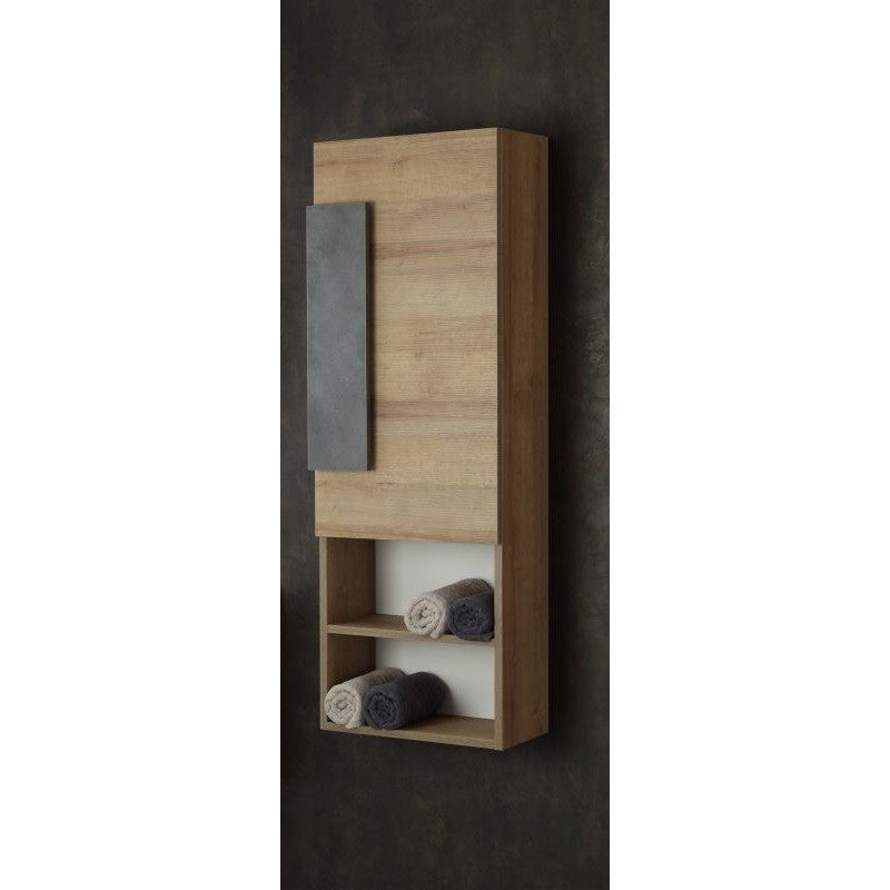 Pensile da Bagno Rovere anta e due ripiani 45x26x h135 cm
