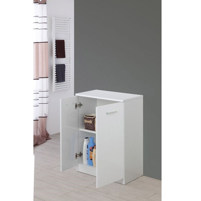 Armadietto da Bagno due ante Bianco 60x34x h78 cm