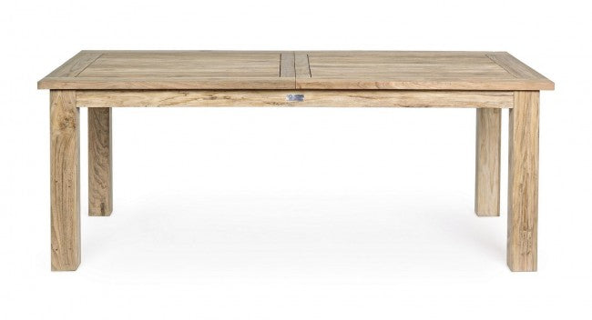 Tavolo da esterno Rettangolare in Legno Teak FSC cm 200/260x 100x h 78