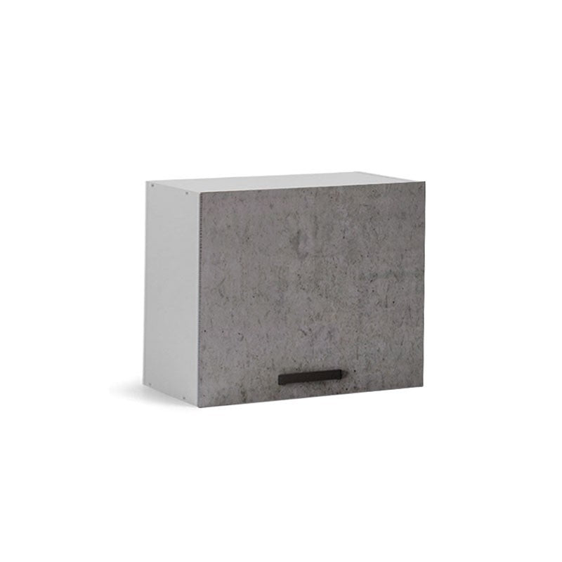 Pensile sopracappa grigio cemento con anta da cucina Cm 60x32xh49