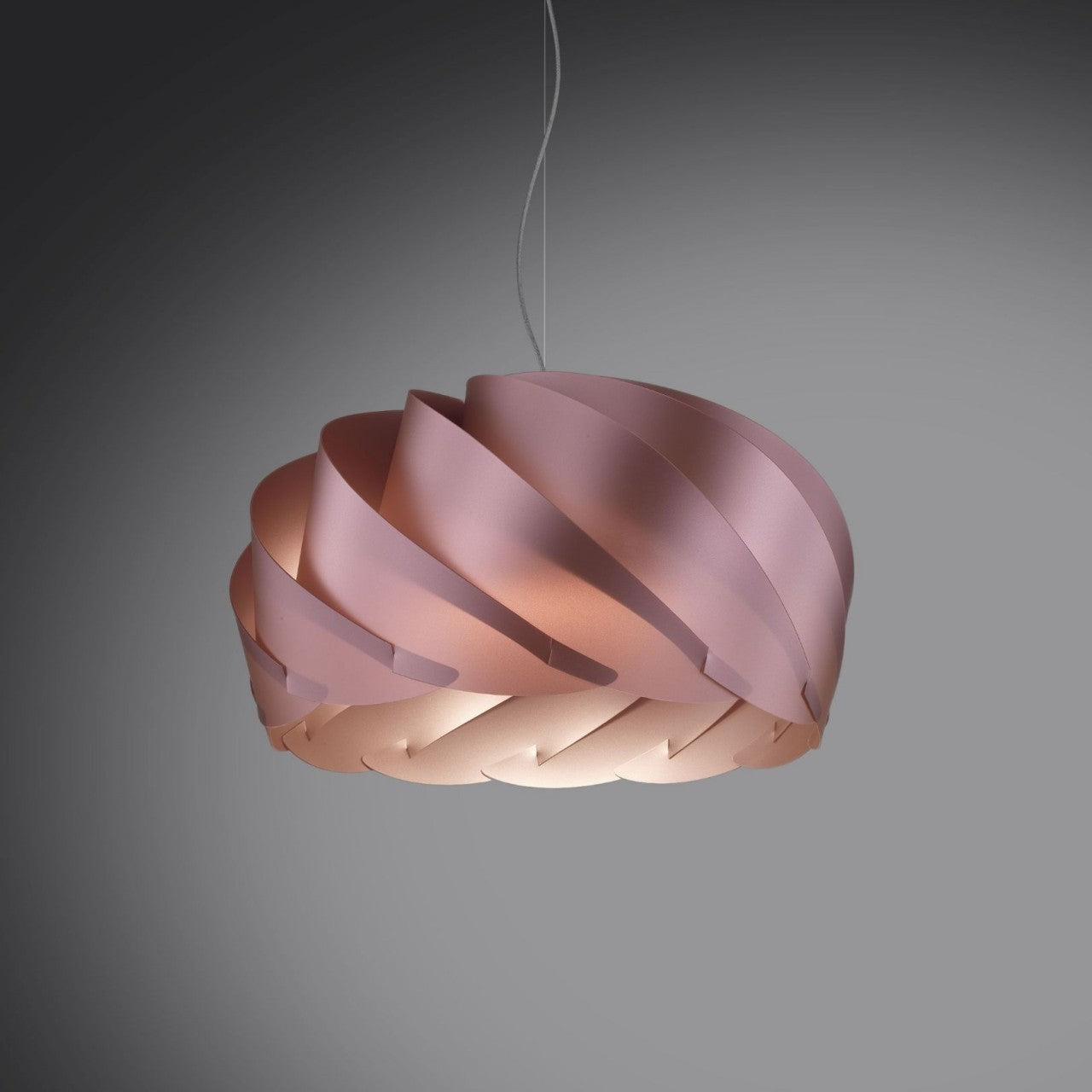 Sospensione Pink Metal in Metallo Cromato Cm. 42 x 26h