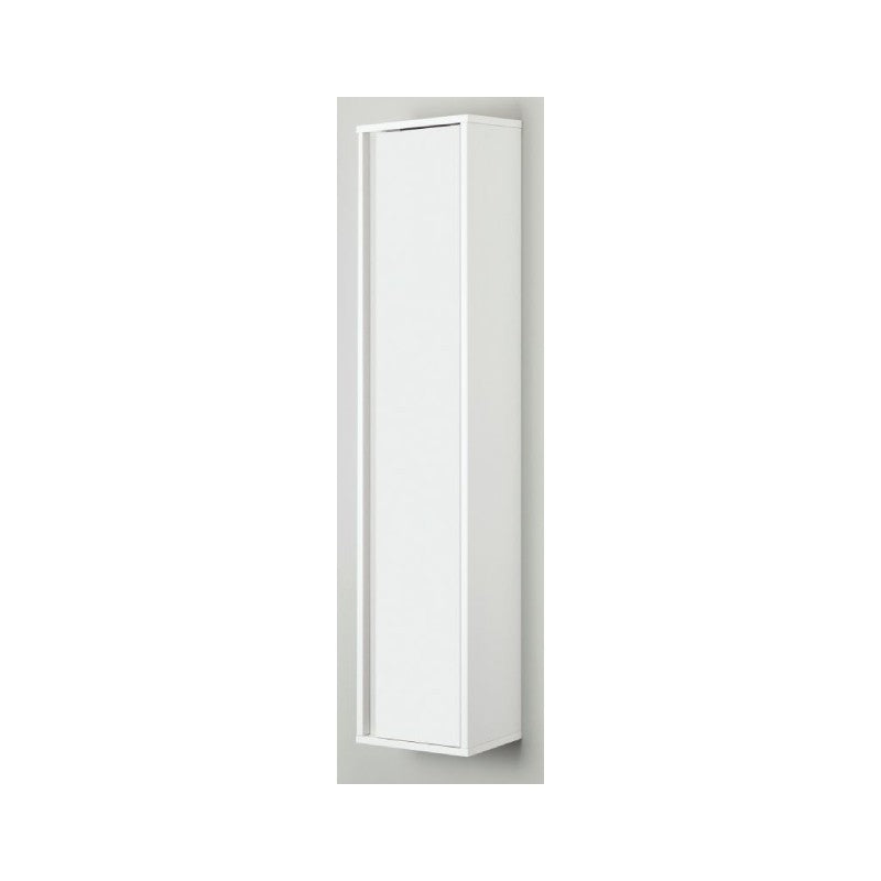 Pensile da Bagno anta Bianco-Bianco Laccato 30x24x150 cm