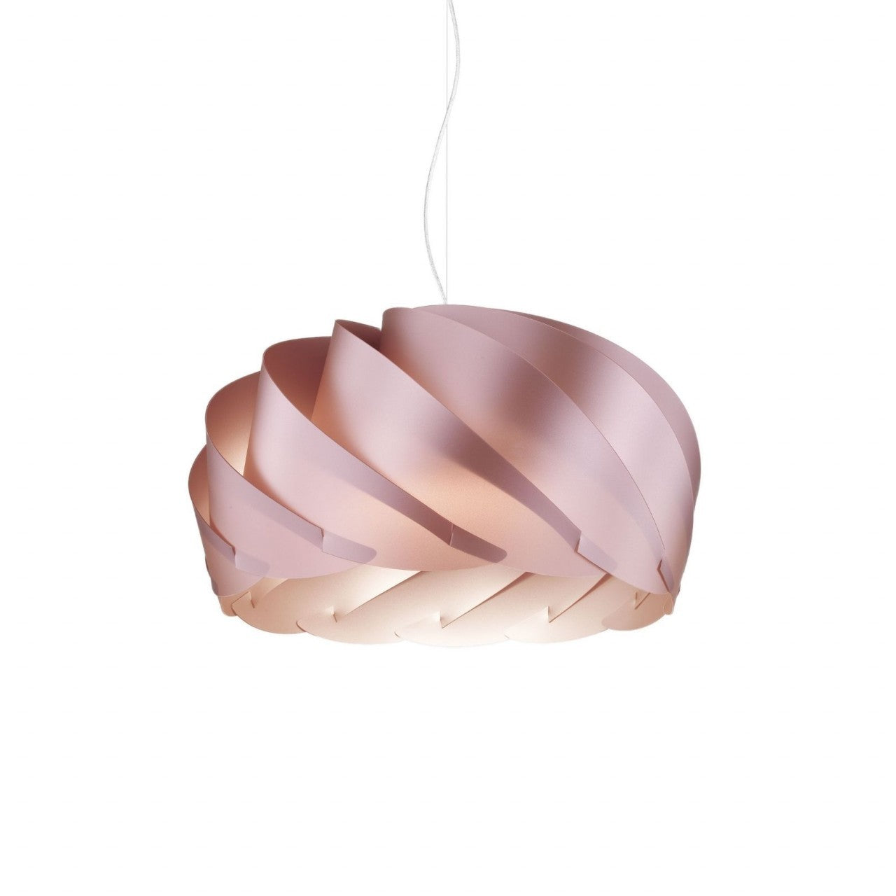 Sospensione Pink Metal in Metallo Cromato Cm. 42 x 26h
