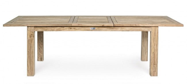 Tavolo da esterno Rettangolare in Legno Teak FSC cm 200/260x 100x h 78