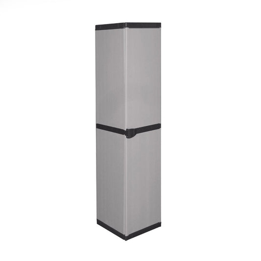 Armadio slim salvaspazio resina 4 ripiani cm 34 x 39.5 x 168 h