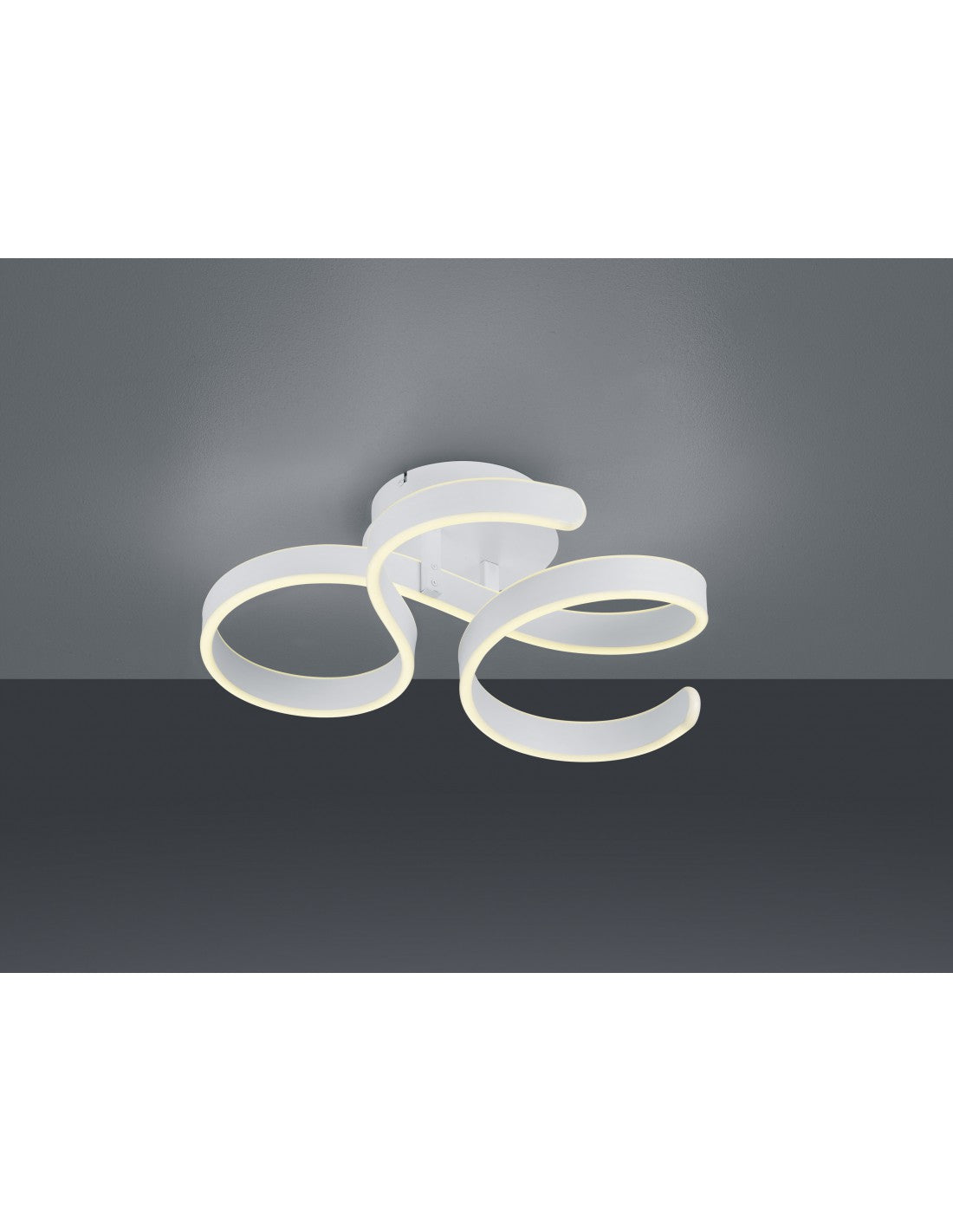 Plafoniera Francis Vortici Bianco Led 40w Dimmerabile Trio Lighting