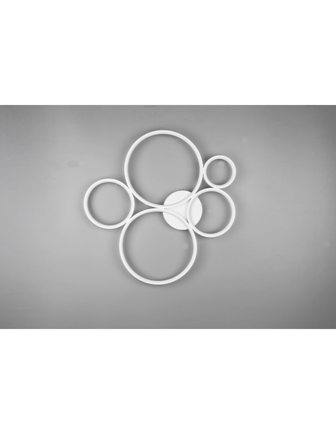 Plafoniera Rondo 5 Cerchi Led Dimmerabile Bianco L59 cm Trio Lighting