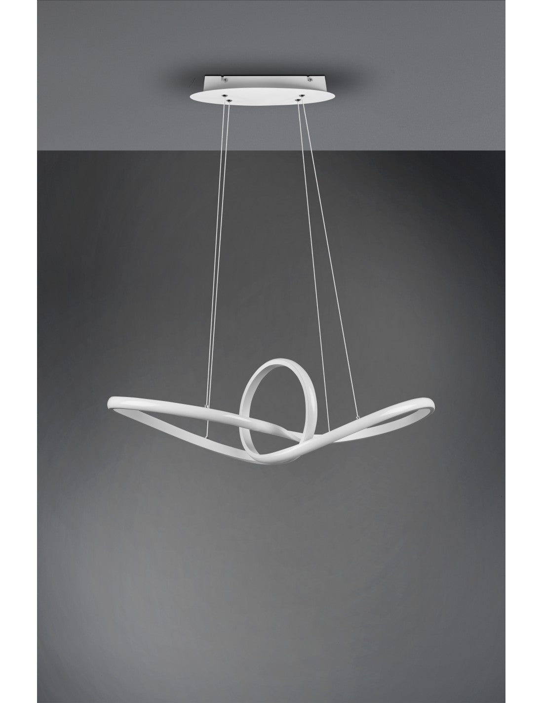 Sospensione Sansa Led 28w Dimmerabile Bianco L80 cm Trio Lighting