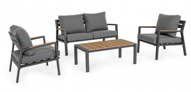 Set salotto giardino Ernst antracite
