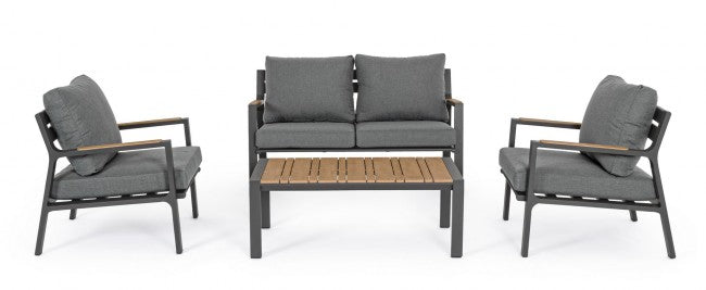Set salotto giardino Ernst antracite