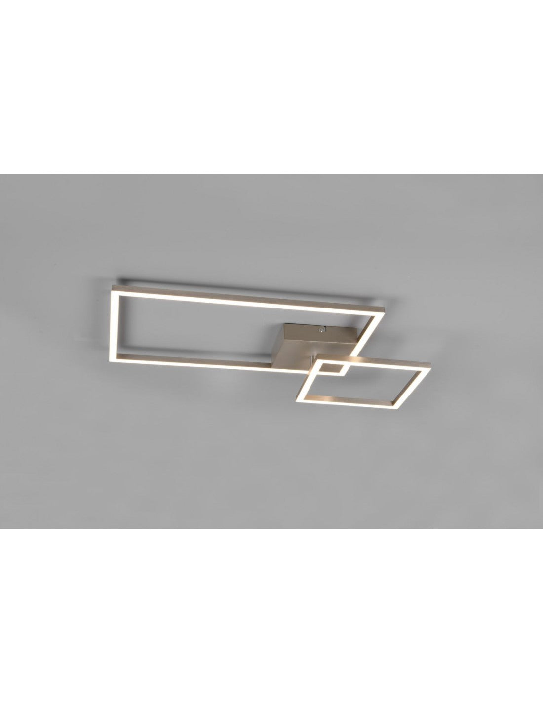Plafoniera Squadrata Inclinabile Padella Nichel Led Dimmer 4000k Trio Lighting
