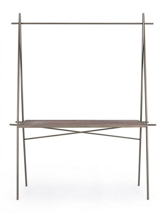 Tavolo espositore industrial rettangolare 98h cm