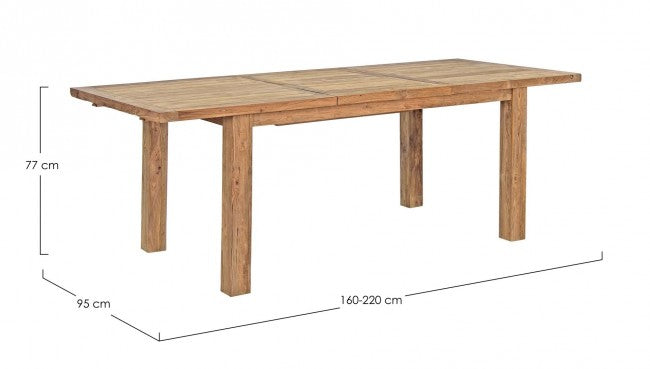 Tavolo allungabile giardino legno teak Bounty