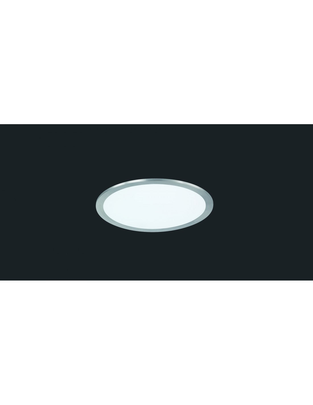 Plafoniera Phoenix Rotonda Led 15w Nichel Ø30 cm Trio Lighting