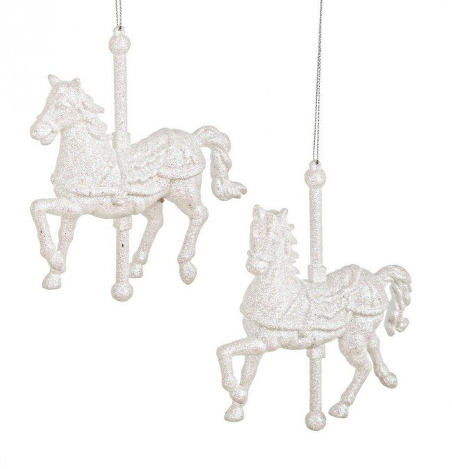 12x Pendaglio Sophie Cavallino Bianco Ass2
