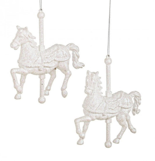 12x Pendaglio Sophie Cavallino Bianco Ass2