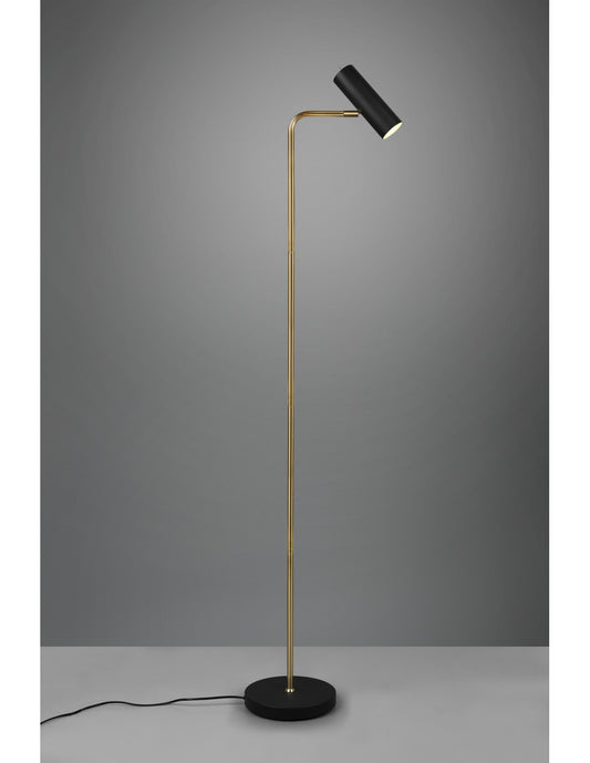 Piantana Marley Ottone E Spot Nero H151 Trio Lighting