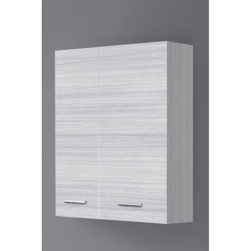 Pensile da Bagno due ante Grigio 60x18x h70 cm