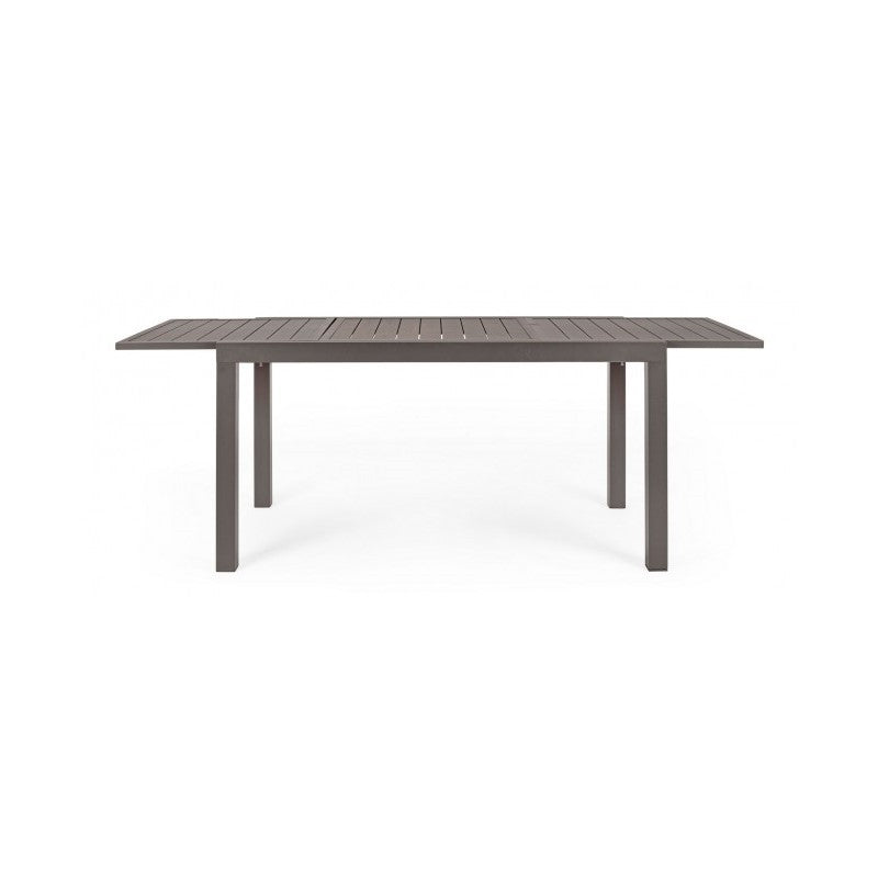 Tavolo per esterno allungabile in alluminio Caffè HILDE YK14 140-210x77x h75 cm