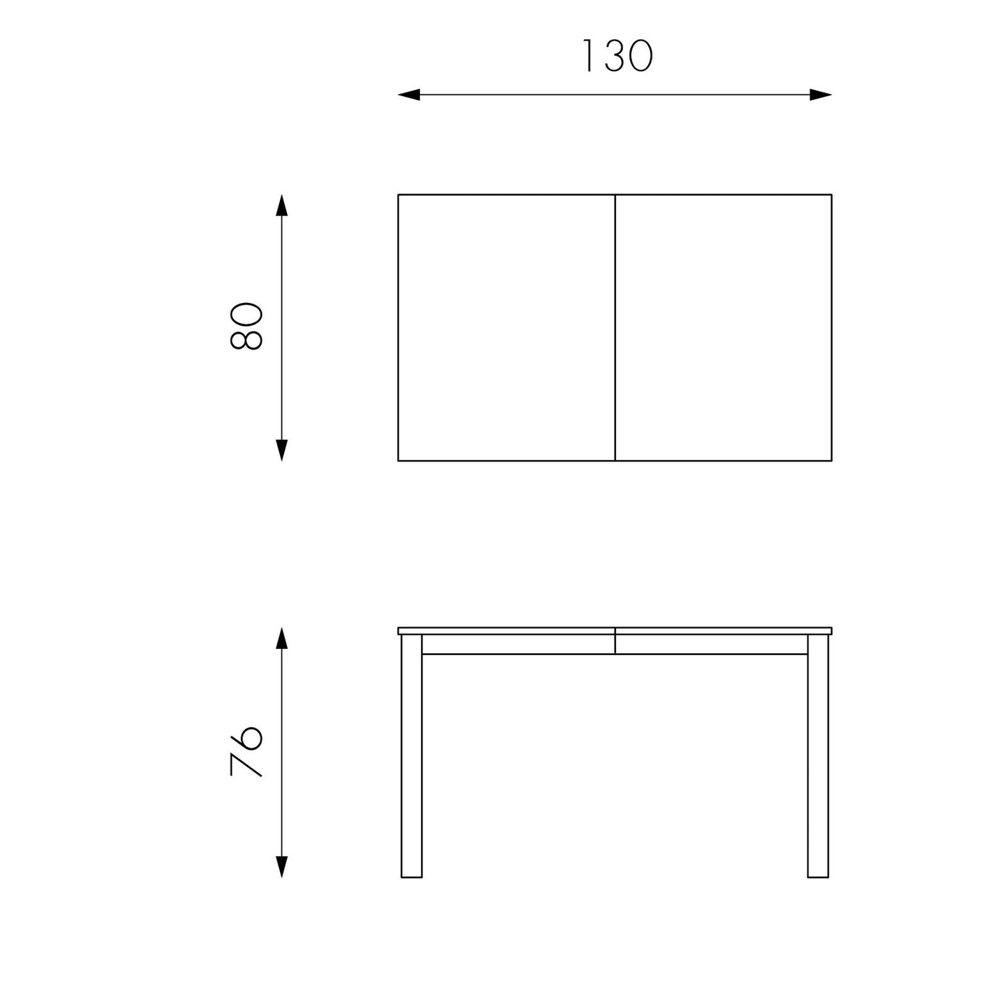 Tavolo allungabile in melaminico grigio chiaro 130/210x80x76h cm
