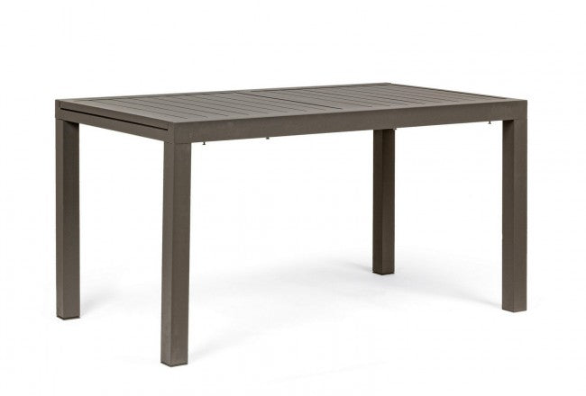Tavolo per esterno allungabile in alluminio Caffè HILDE YK14 140-210x77x h75 cm