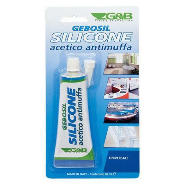 Silicone Acetico Ral 9010 Bianco Ml 60 X 12 Pz Geb