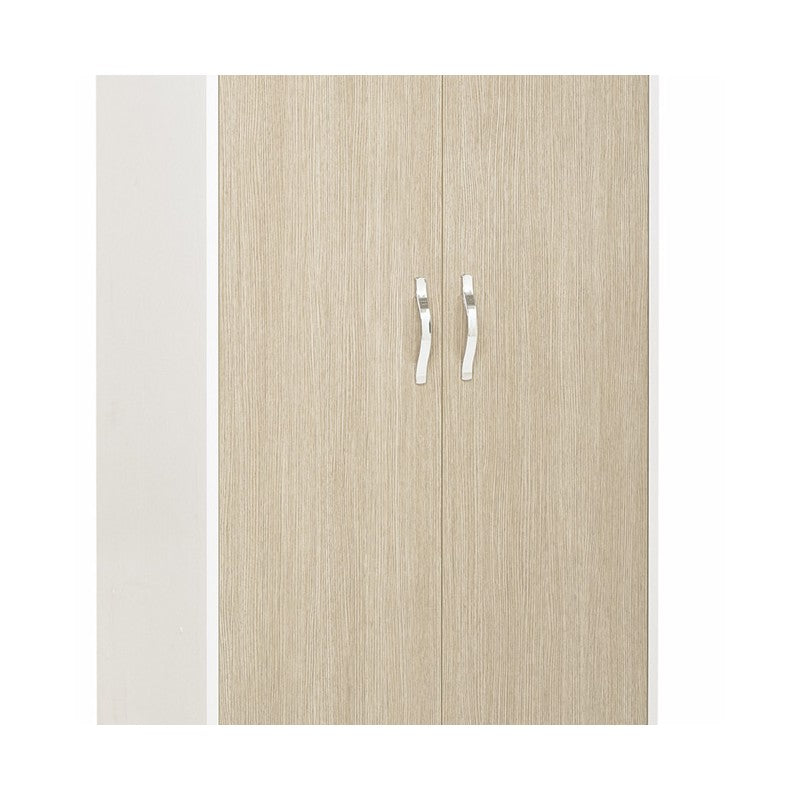 Armadio 2 ante cassa bianca e frontale colore olmo Cm 91x52xH 210