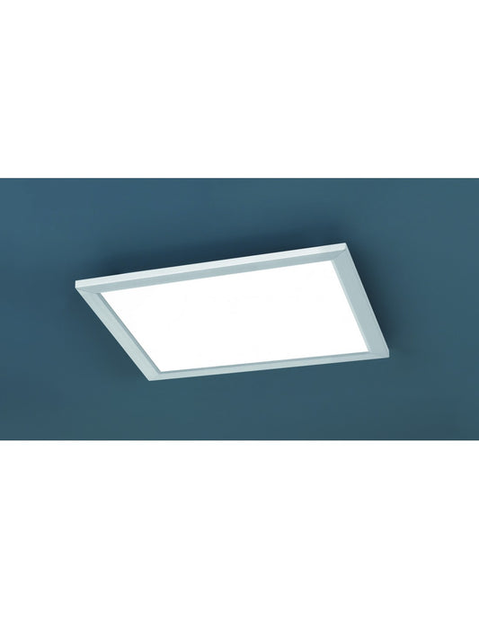 Plafoniera Quadrata Led Dimmer Phoenix Nichel 30x30 cm Trio Lighting