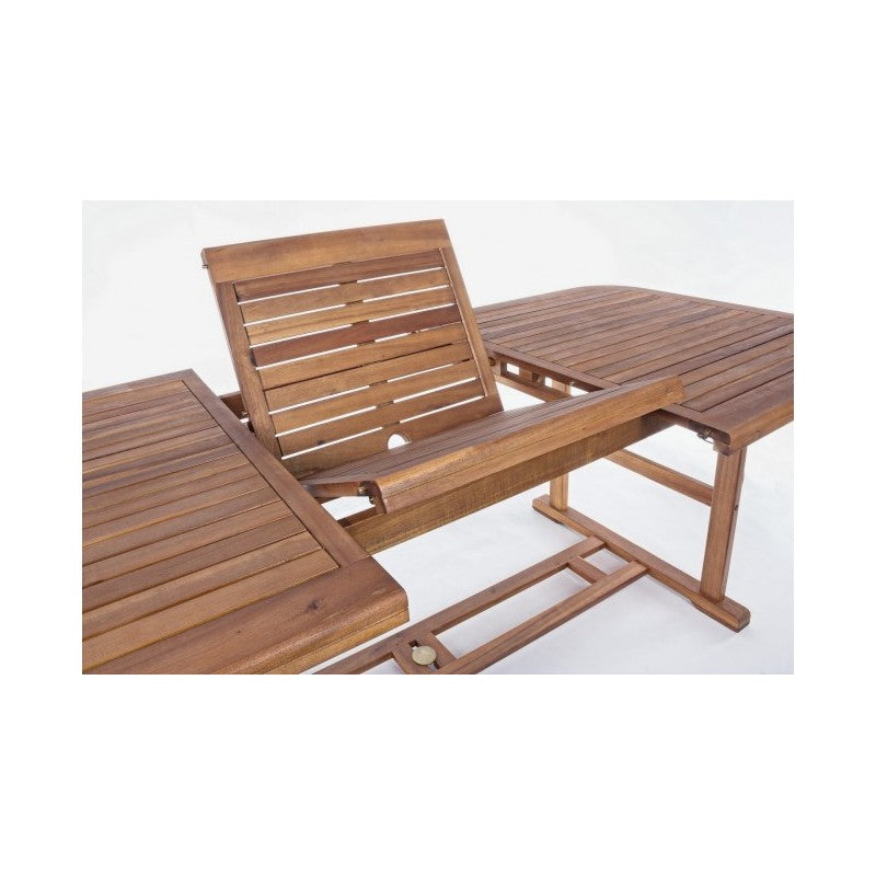 Tavolo Per esterno Noemi Allungabile in Legno  180/240x100x h 74cm