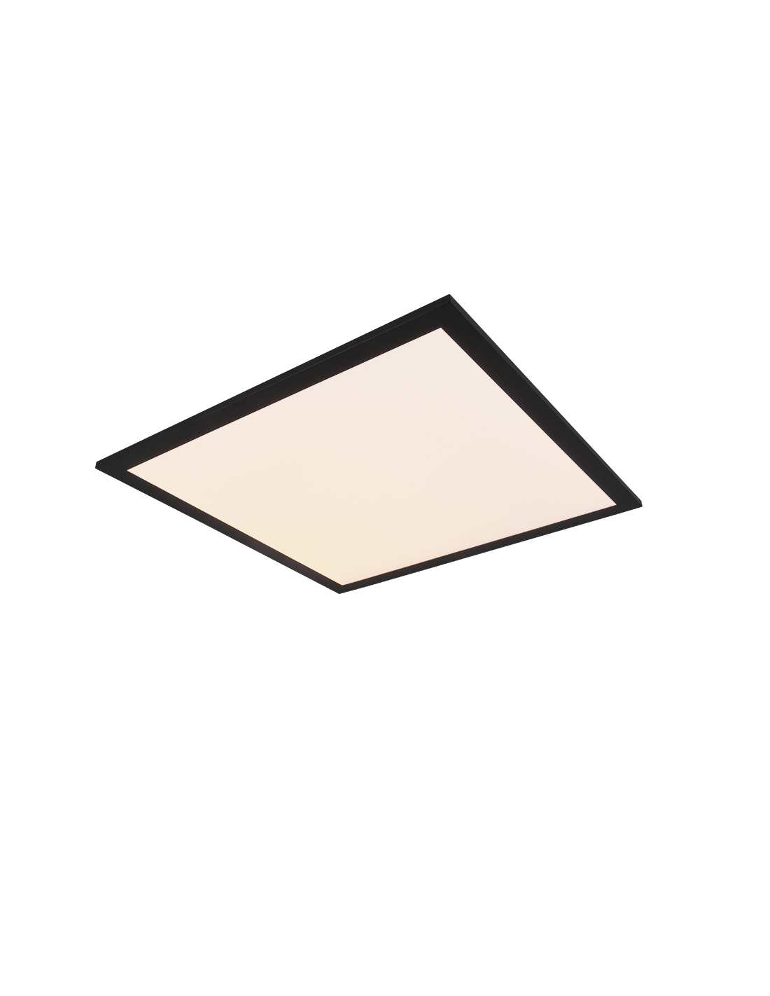 Plafoniera Applique Quadrata Moderna Led Dimmer 18w Alpha Titanio Trio Lighting