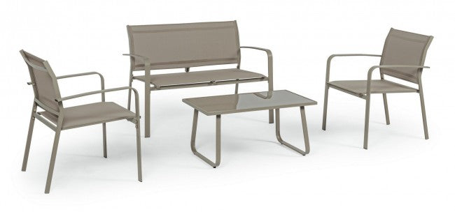 Set da giardino tortora Bizzotto  pz 4