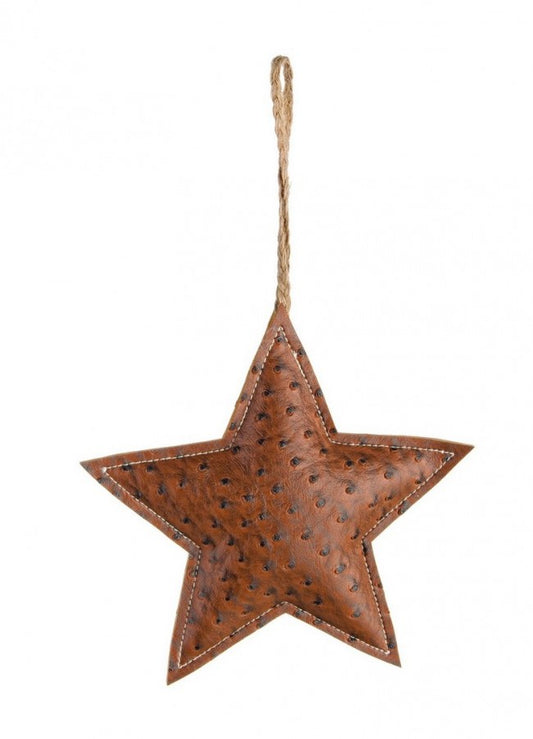 12x Pendaglio Soft Stella Marrone