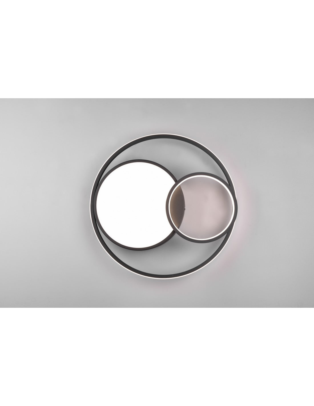 Lampada Soffitto Moderna Vuelta Nero 3 Led Dimmer 28w Trio Lighting