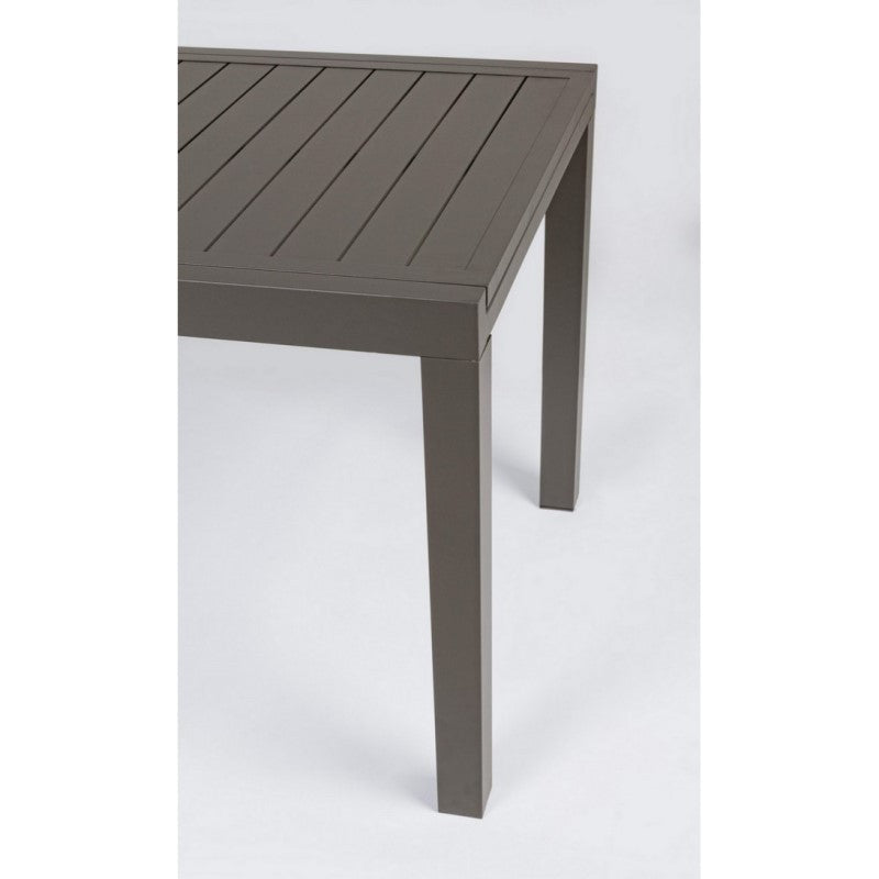 Tavolo per esterno allungabile in alluminio Caffè HILDE YK14 140-210x77x h75 cm