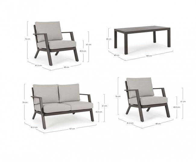 Set  salotto Harley coffee 4  pezzi