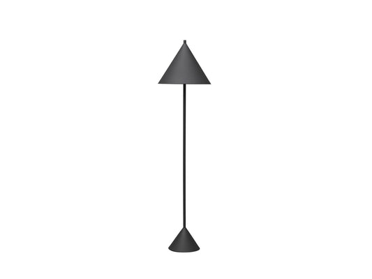 Lampada da terra in metallo nero D40xD40x156h cm