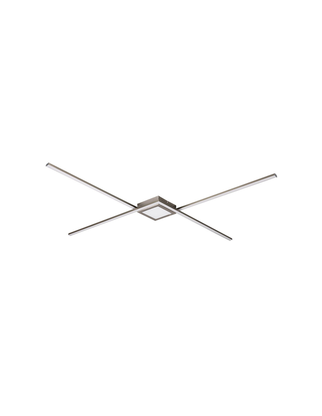 Plafoniera Oxford Bacchette Led X Nichel Opaco Trio Lighting