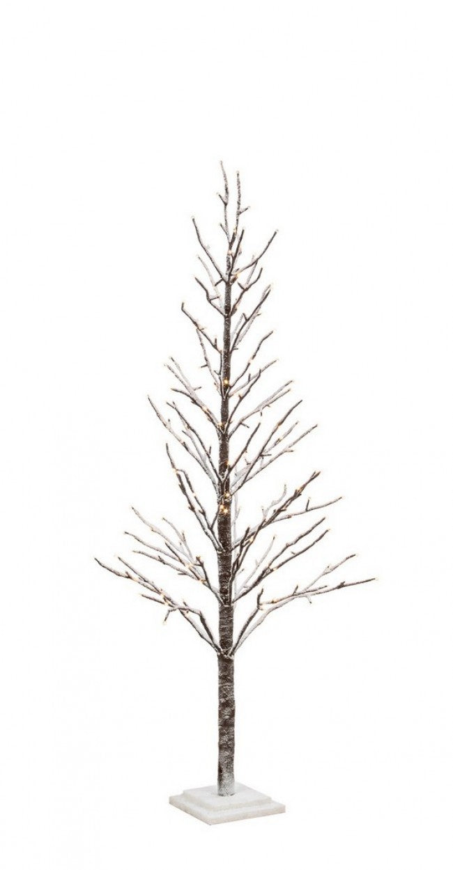 2x Albero Glad Innevato H150
