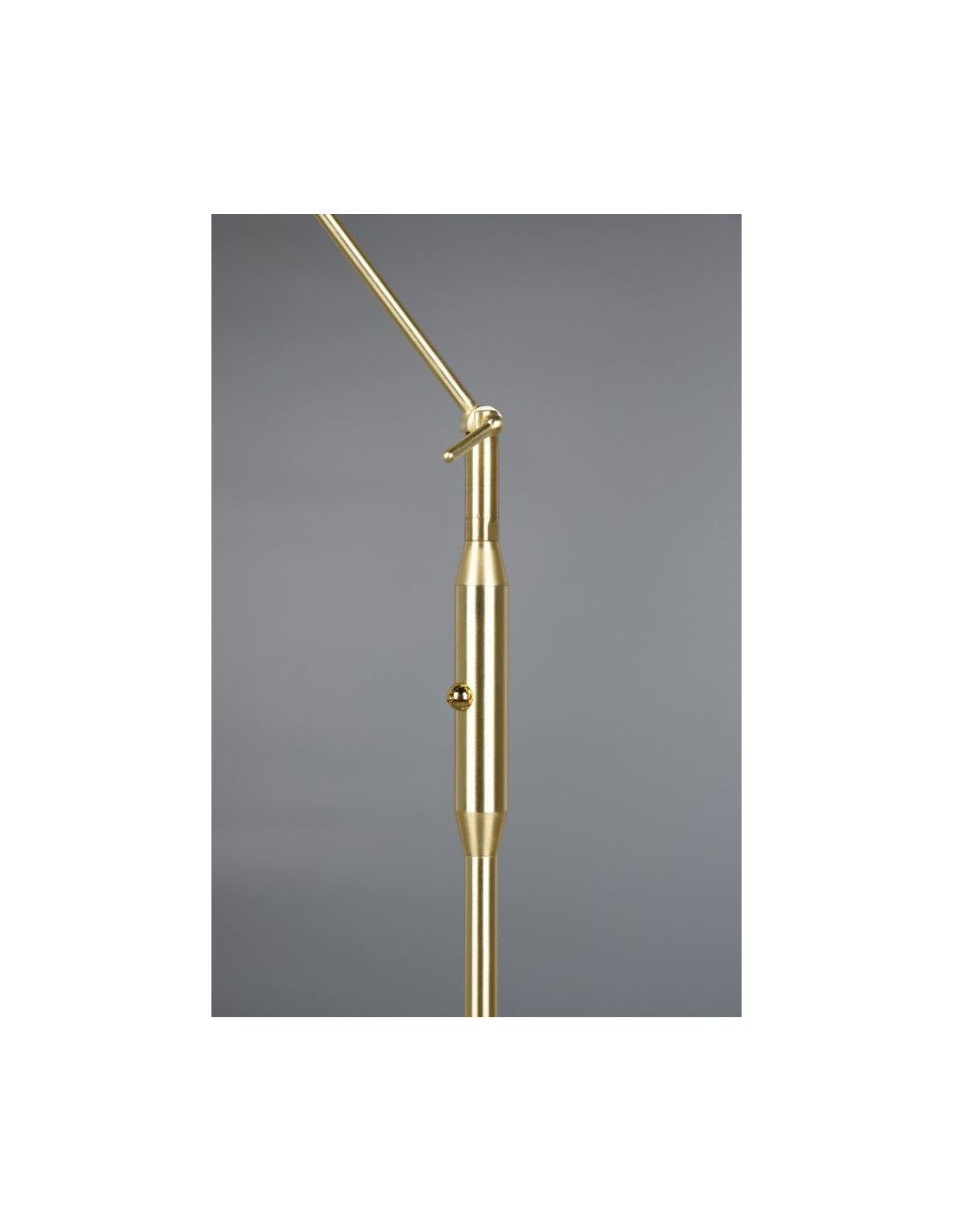 Piantana Ottone Satinato Disco Touch Led Orientabile Franklin Trio Lighting