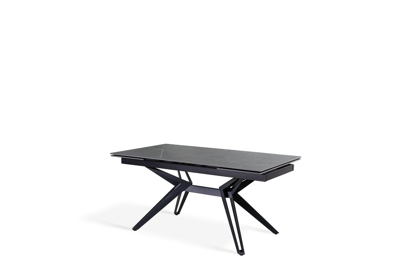 Tavolo allungabile grigio-negro 90 cm x 160-240  cm cm H. 76 cm