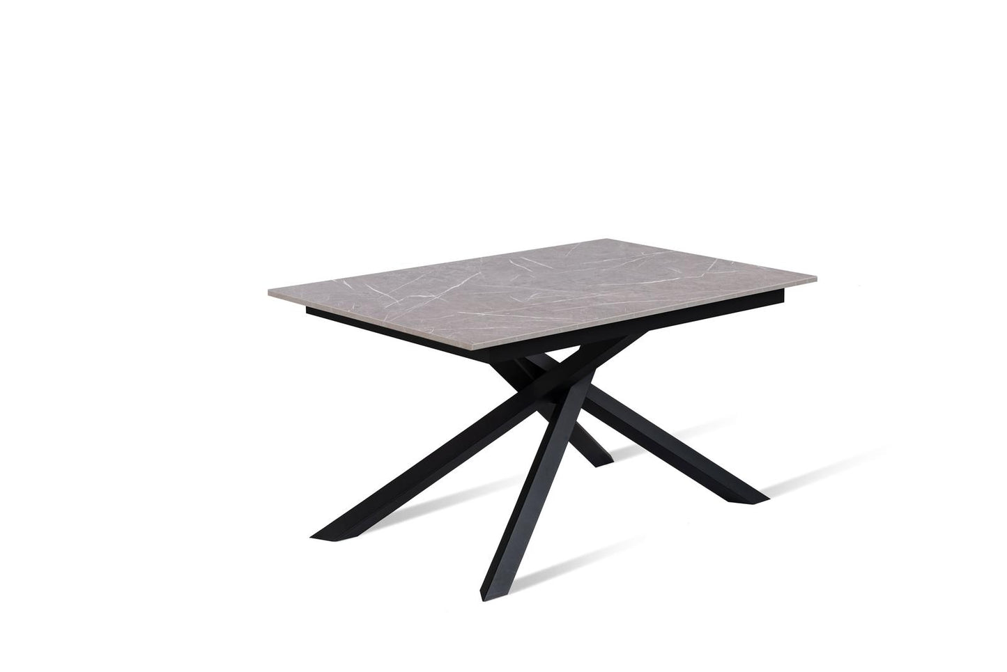 Tavolo allungabile antracite-nero 90 cm x 140- 190 cm H. 76 cm