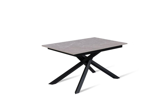 Tavolo allungabile antracite-nero 90 cm x 140- 190 cm H. 76 cm
