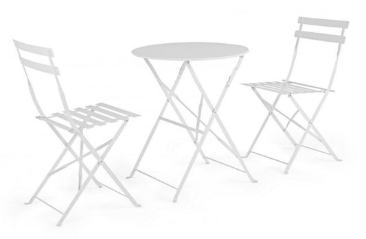 Set giardino Bistrot bianco bizzotto tavolo sedie