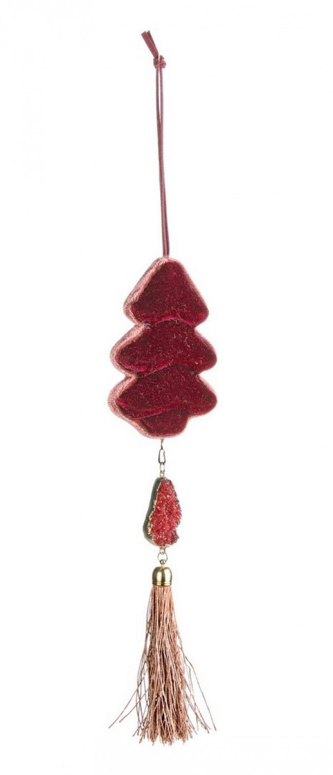 6x Pendaglio Holiday Pino Rosso