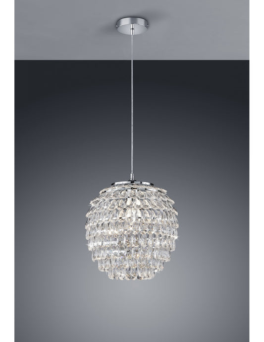 Sospensione Petty Grappolo Gemme Gocce Ø35 cm Trio Lighting