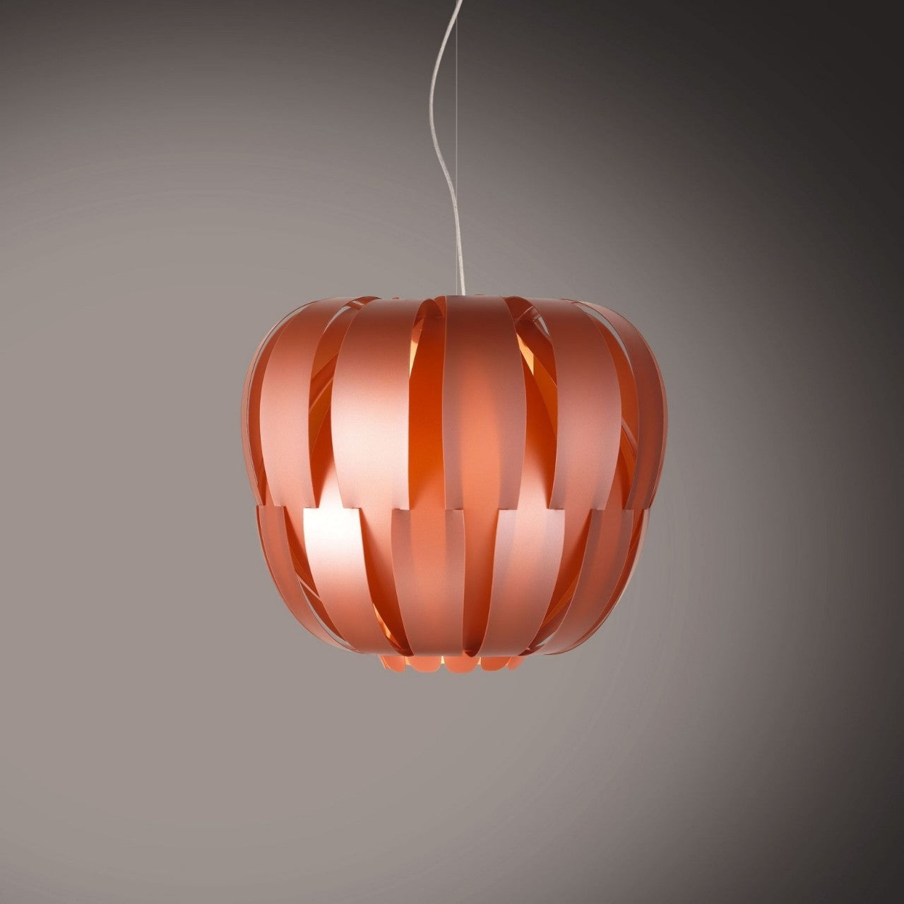 Sospensione 3 Luci Copper in Metallo Cromato Cm. 75 x 60h