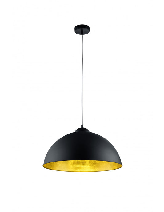 Sospensione Moderna Romino II Nero Oro Ø50 cm 1xE27 Trio Lighting